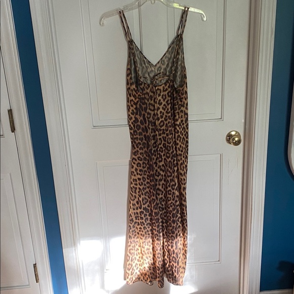 Leopard Print Slip Dress - Picture 4 of 8